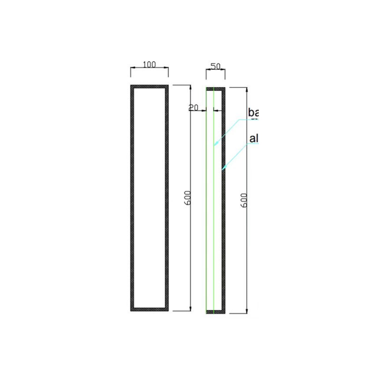 Cuben wall lamp