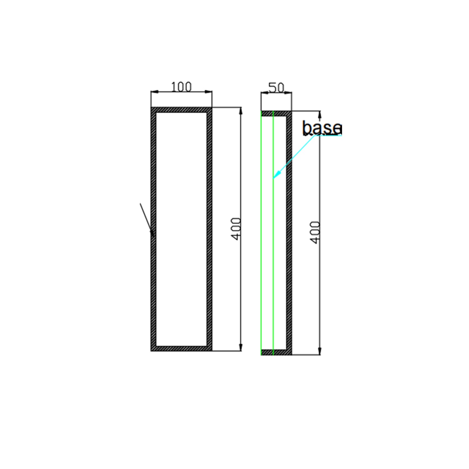 Cuben wall lamp