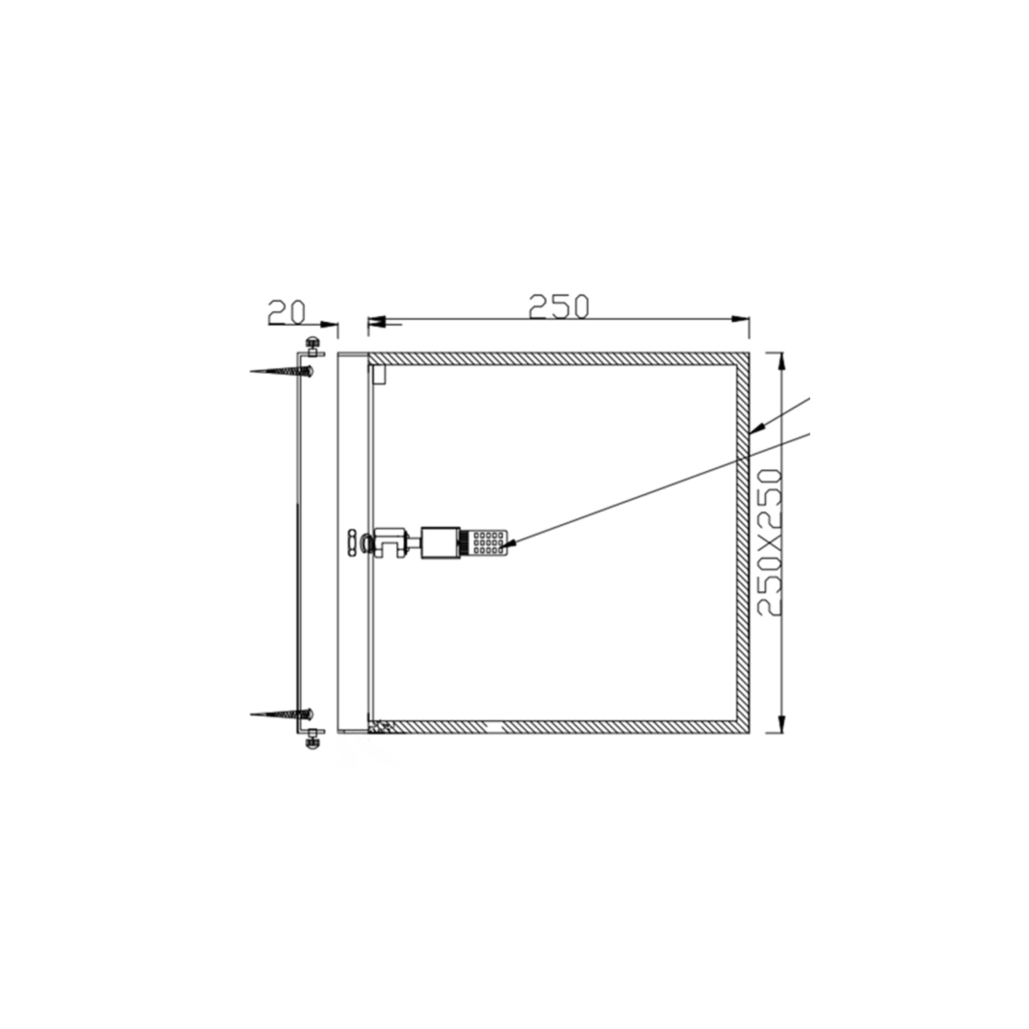 Cuben wall lamp