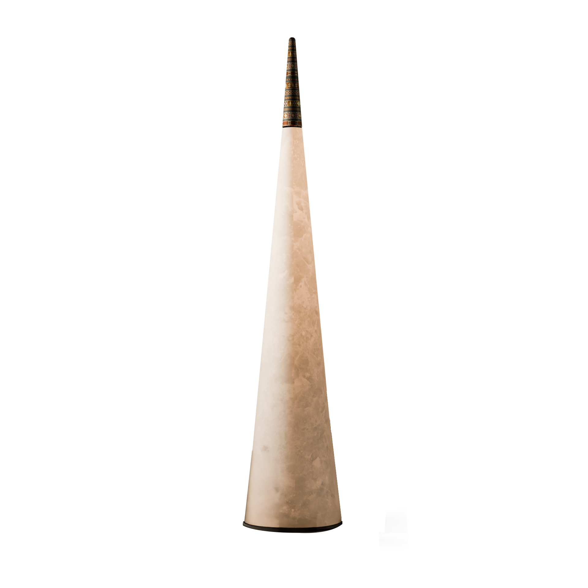 CHAM SPIRES — Sculptural Alabaster Pendant Light
